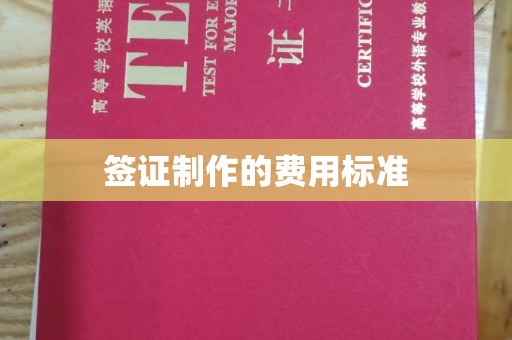 江津签证制作的费用标准