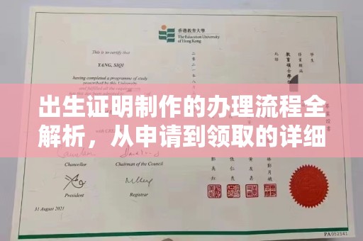 江津出生证明制作的办理流程全解析，从申请到领取的详细指南