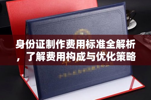 江津身份证制作费用标准全解析，了解费用构成与优化策略